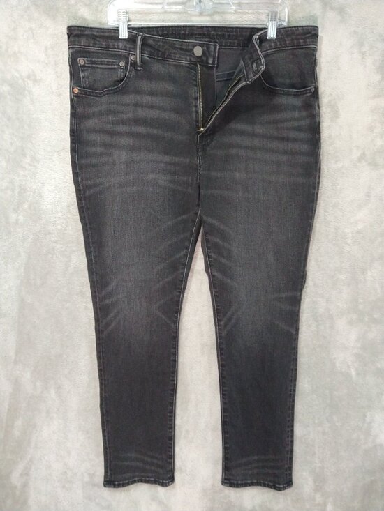 American Eagle Outfitters Other - American Eagle Jeans Mens 38x30 Black Denim Airflex Slim Mid Rise Dark Wash